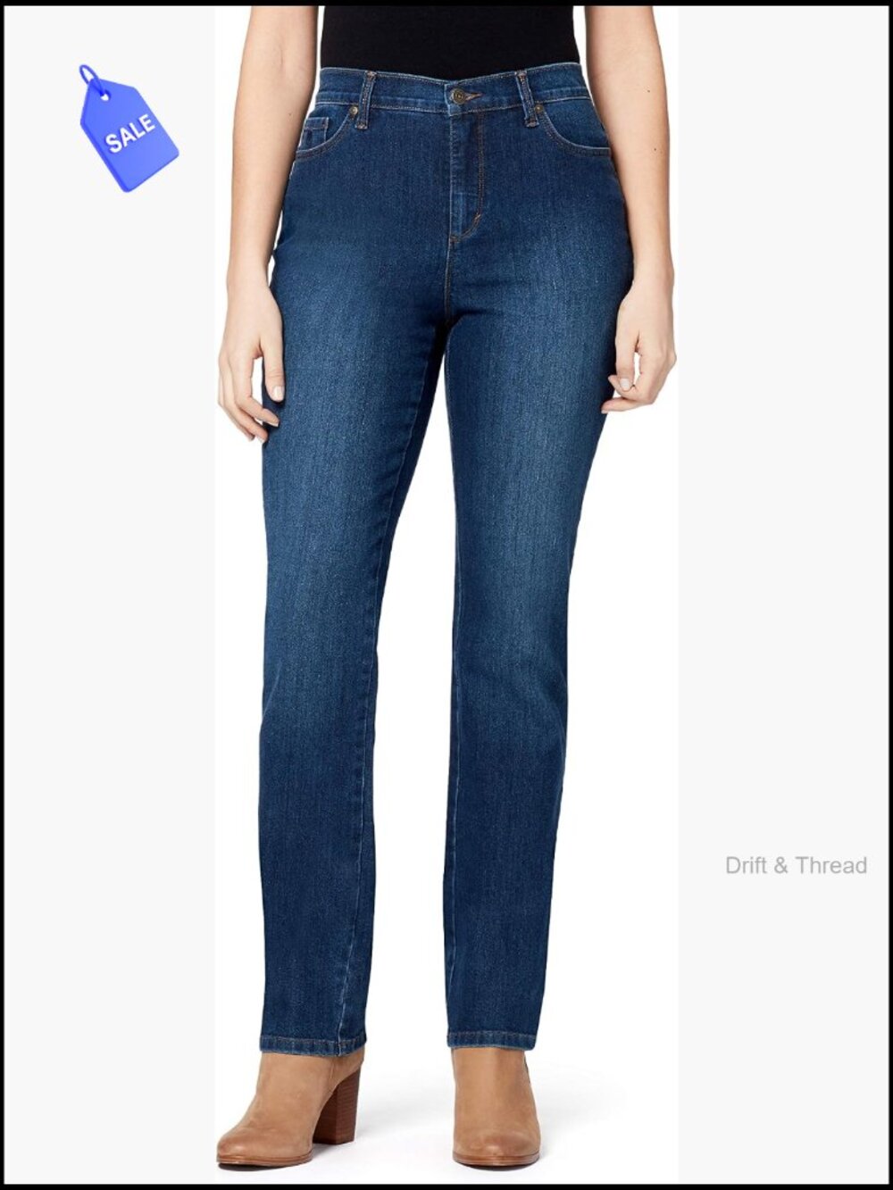 Gloria Vanderbilt Amanda Classic High Rise Tapered Jeans Petite Size 6
